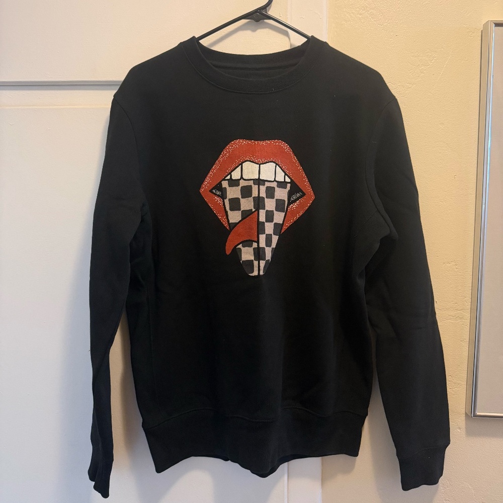 Her Waves Rolling Stones Inspired Graphic Sweatshirt